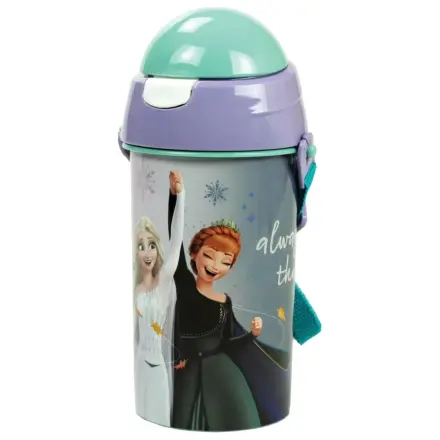Disney Frozen Idyllic Sticla de apa din plastic cu pai si carlig 500 ml poza produsului