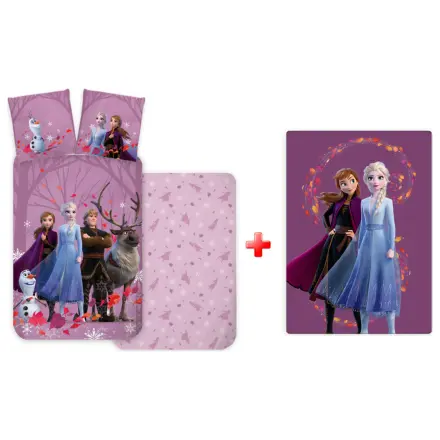 Disney Frozen Purple Wind Set de husă de pilotă pentru copii mici și pătură din fleece poza produsului