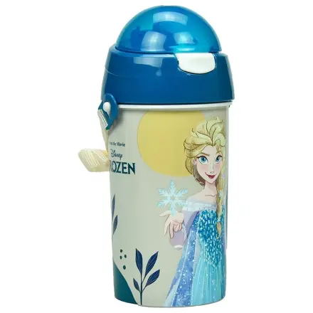 Disney Frozen Together We Lead sticla de plastic cu pai si agatatoare 500 ml poza produsului
