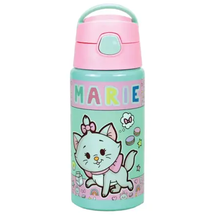 Disney Marie Little Lady sticla de apa din aluminiu cu pai si agatatoare 500 ml poza produsului