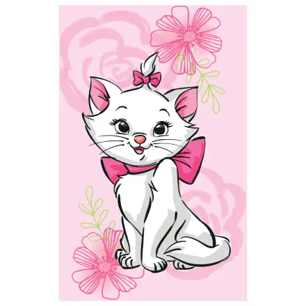 Disney Marie Pătura din fleece cu flori roz 100x150cm poza produsului