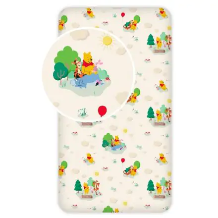 Disney Winnie the Pooh cearsaf cu elastic 90*200 cm poza produsului