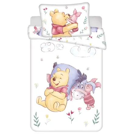 Set de lenjerie de pat Disney Winnie the Pooh Pooh Hugs pentru copii si copii mici poza produsului