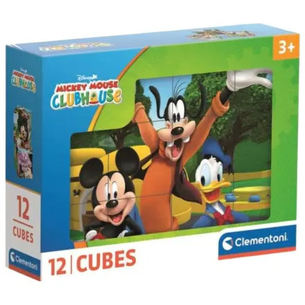 Disney Mickey Club House Mickey Cubes puzzle 12 piese poza produsului