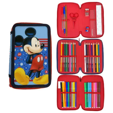 Disney Mickey Dots Filled Etui cu creioane cu 3 etaje poza produsului