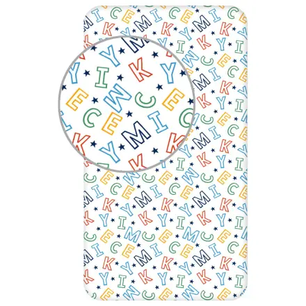 Disney Mickey Letters Cearsaf cu elastic 90x200 cm poza produsului