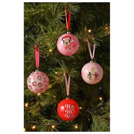 Disney Mickey & Minnie Set de 4 globuri de Craciun poza produsului