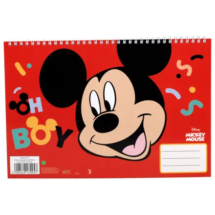 Disney Mickey Oh Boy Bloc de schite spiralat A4, 30 de coli poza produsului