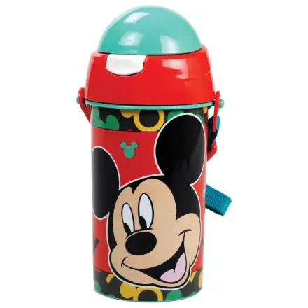 Disney Mickey Mouse Oh Boy Sticla de apa din plastic cu pai si snur 500 ml poza produsului