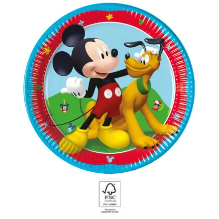 Disney Mickey Rock the House farfurie de hârtie 8 piese 20 cm FSC poza produsului