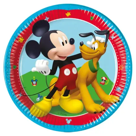 Disney Mickey Rock the House farfurie de hârtie 8 piese 20 cm FSC poza produsului