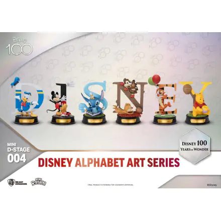 Disney Mini Diorama Stage Statues 6 pachete 100 Years of Wonder-Disney Alphabet Art 10 cm poza produsului