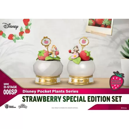 Disney Mini Diorama Stage Statues Plante de Buzunar Seria Ediție Specială Căpșuni Set 12 cm poza produsului