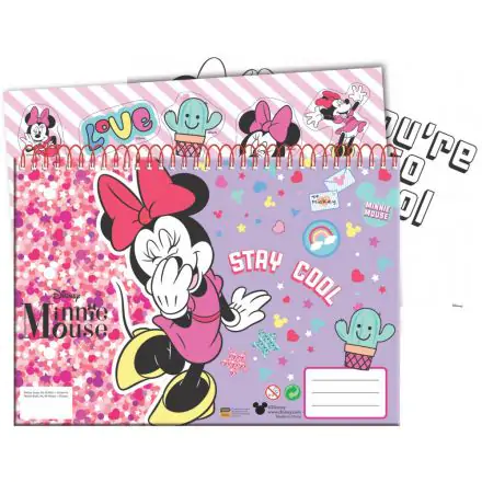 Disney Minnie Caiet de schite spiralat A4 cu 40 de foi si autocolante poza produsului