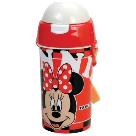 Disney Minnie Bloom sticla de plastic cu pai si agatatoare 500 ml poza produsului