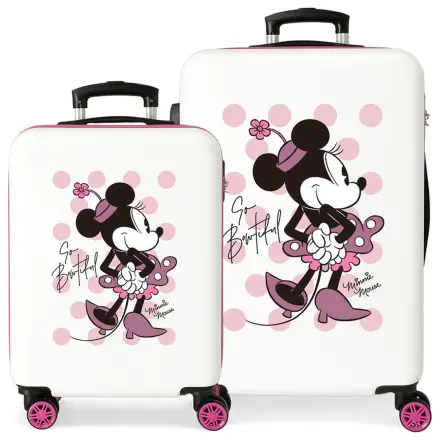 Disney Minnie Have A Good Time ABS set troler valiza 2 piese 55/65cm poza produsului