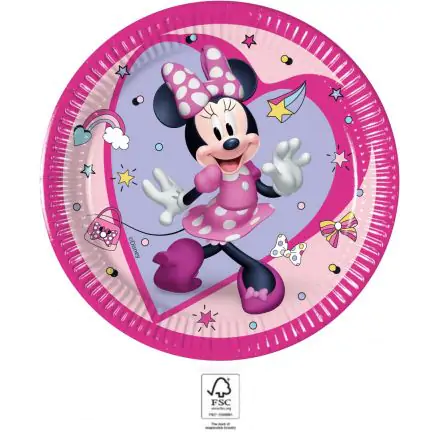 Disney Minnie Junior farfurii de hartie 8 bucati 20 cm FSC poza produsului
