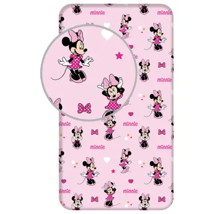 Disney Minnie Pretty in Pink cearșaf cu elastic 90x200 cm poza produsului