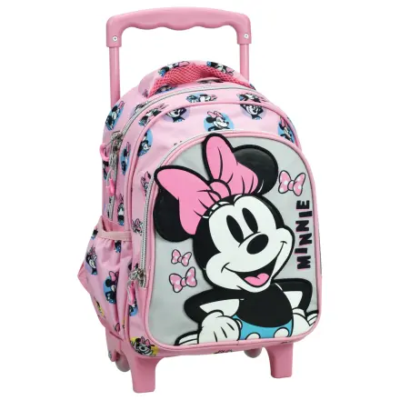 Disney Minnie Pretty in Pink ghiozdan prescolar rulant, geanta 30 cm poza produsului