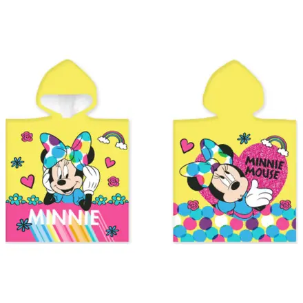 Disney Minnie Yellow Beach Towel Poncho poza produsului