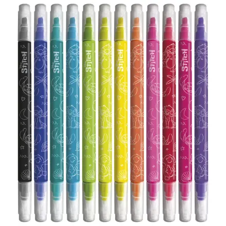 Disney Stitch set de 12 markere lavabile poza produsului