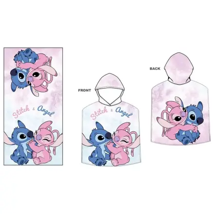 Disney Stitch & Angel prosop poncho din microfibră poza produsului