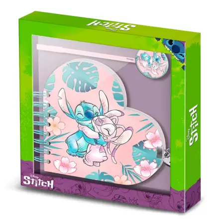 Disney Stitch Heart jurnal + set de stilouri poza produsului
