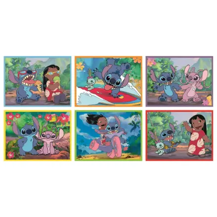 Disney Stitch cuburi puzzle 12 bucăți poza produsului