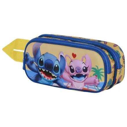 Disney Stitch Ocean 3D etui dublu pentru creioane poza produsului