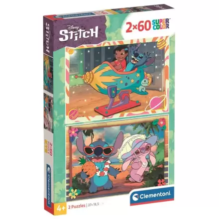 Disney Stitch puzzle 2 x 60 piese poza produsului