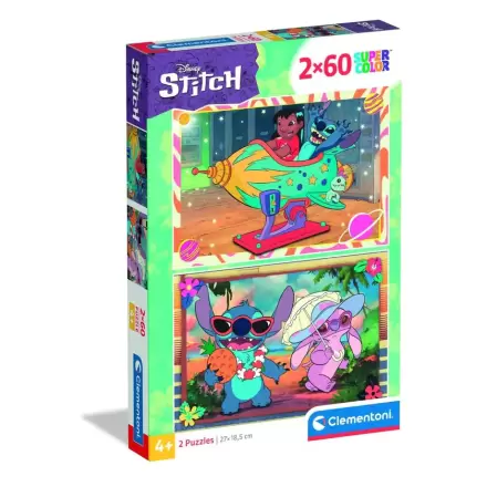 Disney Stitch puzzle 2 x 60 piese termékfotója