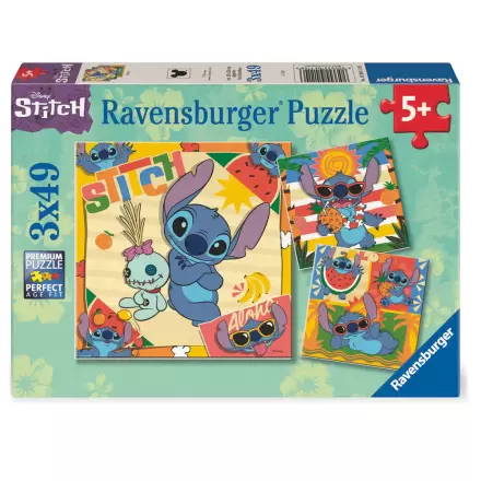 Disney Stitch puzzle 3 x 39 buc poza produsului