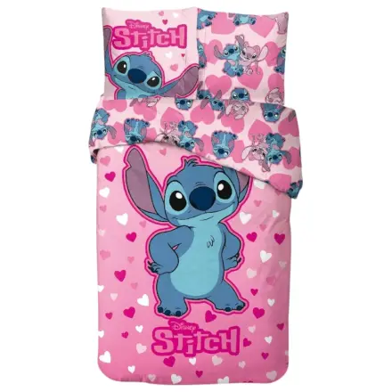 Disney Stitch Rose Heart set de lenjerie de pat poza produsului