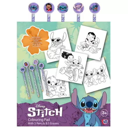 Disney Stitch colouring book cu creioane și radiere poza produsului