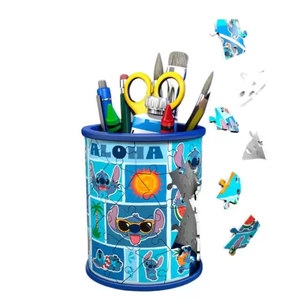 Disney Stitch pencil holders puzzle 3D 54 piese poza produsului