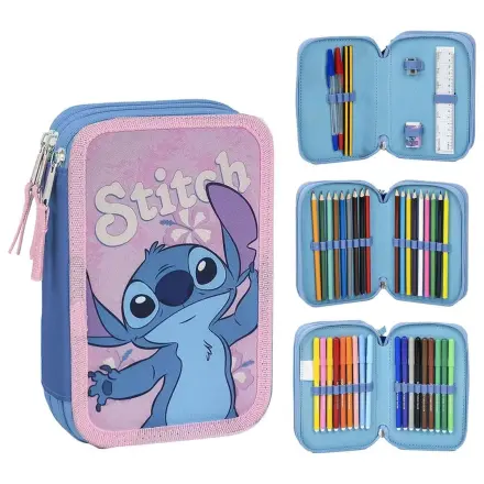 Disney Stitch etui triplu pentru creioane poza produsului