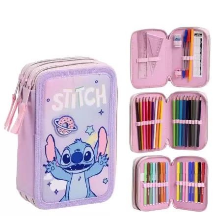 Disney Stitch etui triplu pentru creioane poza produsului