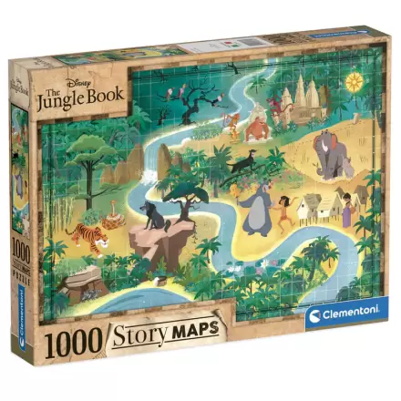 Disney The Jungle Book Story Maps puzzle 1000 piese poza produsului