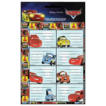 Disney Cars Lightning notebook label sticker cu 16 bucati poza produsului