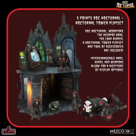 Figurine de acțiune Doc Nocturnal 5 Points Nocturnal Tower Playset 9 cm termékfotója