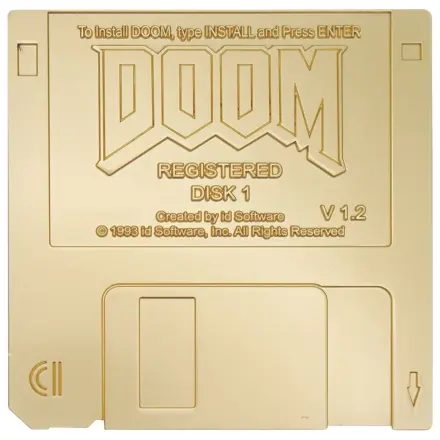 Doom Replik Floppy Disk Gold Plated Ediție Limitată poza produsului