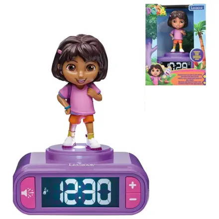Ceas desteptator cu lumina de noapte Dora the Explorer poza produsului