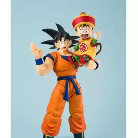 Dragon Ball S.H.Figuarts Figurina de actiune Son Goku & Son Gohan Kid & Kintoun 14 cm & 6 cm poza produsului