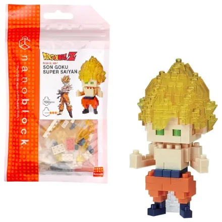 Dragon Ball Son Goku Super Saiyan Figurină Nanoblock 10cm poza produsului
