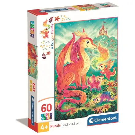 Dragon Family puzzle din 60 piese Clementoni poza produsului