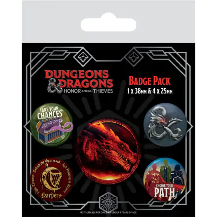 Set 5 Butoane Pin-Back Dungeons & Dragons Movie termékfotója