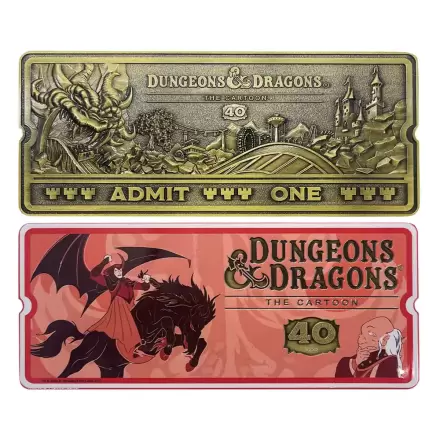 Dungeons & Dragons: The Cartoon Replica 40th Anniversary Bilet Rollercoaster Ediție Limitată termékfotója