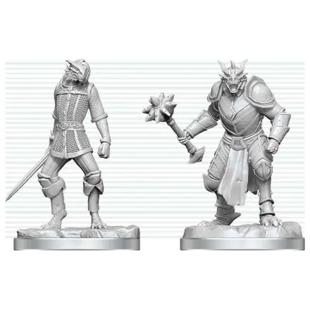 Dungeons & Dragons Nolzur's Marvelous Miniatures Miniatură nevopsită Dragonborn Paladin & Dragonborn Squire 14 cm poza produsului