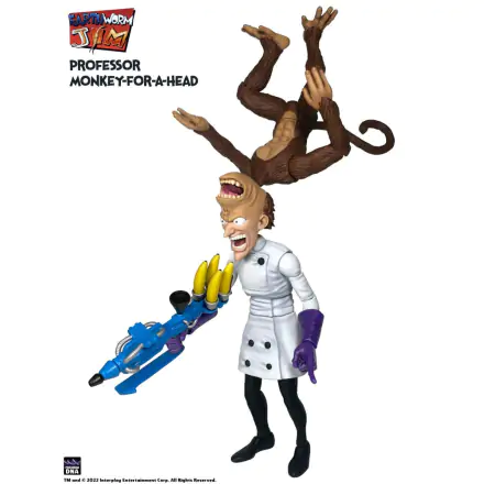 Figurină Earthworm Jim Wave 1: Professor Monkey-For-A-Head 28 cm poza produsului