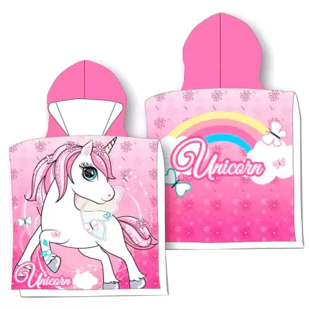 Prosop tip poncho din microfibră cu unicorn termékfotója